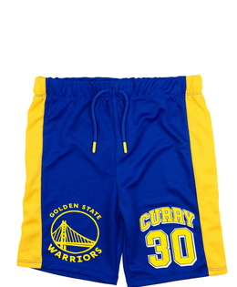 Modro-žluté sportovní kraťasy NBA Primark 