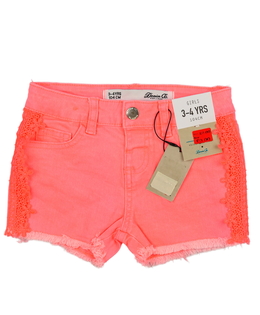 Nové neonově růžové kraťasy s volánky Primark 