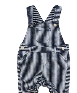 Bílo-modrý kraťasový overal Primark 