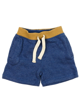 Modro-hnědé teplákové kraťasy