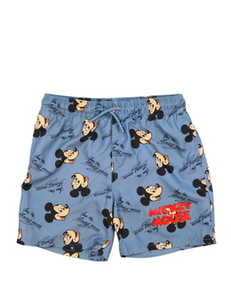 Modré plážové kraťasy Mickey Disney Primark 
