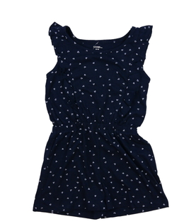Tmavě modrý kraťasový overal se srdci George