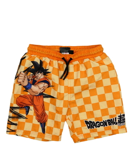 Oranžové plážové kraťasy Dragonball Primark 