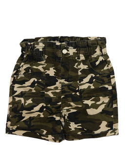 Zelené maskáčové riflové kraťasy Firetrap 