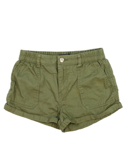 Khaki riflové kraťasy New Look 