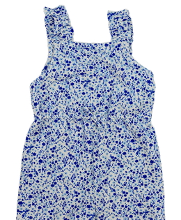 Bílý kraťasový květinový overal Primark 