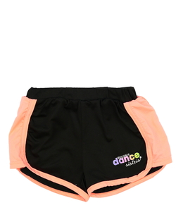 Černo-růžové sportovní kraťasy