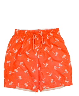 Oranžové plážové kraťasy s palmami Primark 