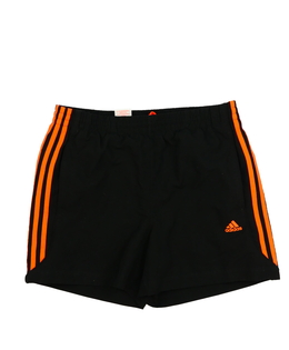 Černo-oranžové plážové kraťasy Adidas 