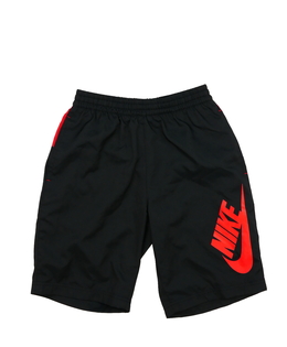 Černo-červené plážové kraťasy Nike 