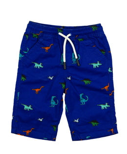 Tmavě modré dinosauří kraťasy Bluezoo