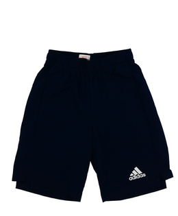 Tmavě modré sportovní kraťasy Adidas 