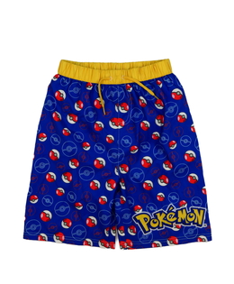 Modré plážové kraťasy Pokémon 