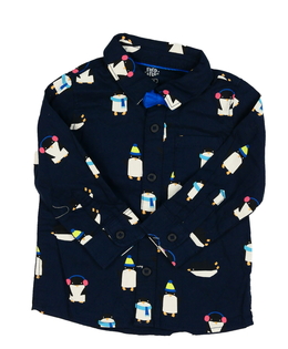 Modrá košile s tučňáky F&F