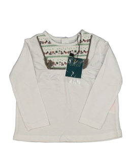 Nové bílé zdobné triko 