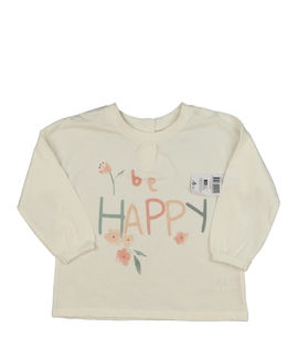 Nové bílé triko s květinou 