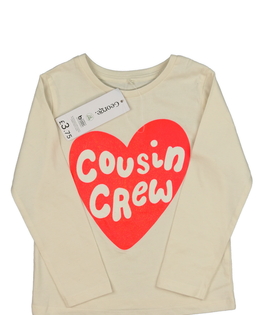 Nové krémové triko se srdcem George