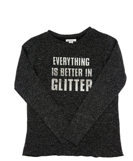 Černé triko s metalickými vlákny Primark 