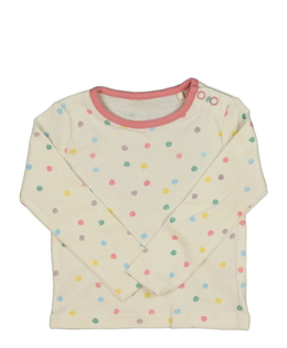Světlé triko s barevnými kolečky Tu 