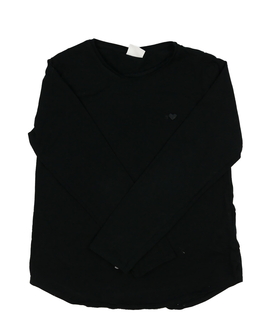 Černé triko se srdcem Zara