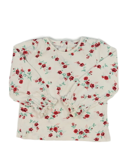 Bílé triko s růžemi 