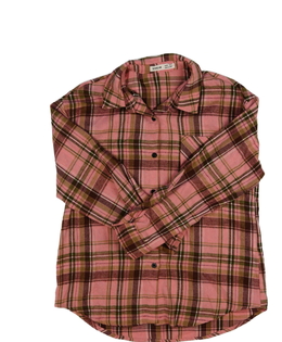 Růžová pruhovaná košile 