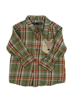 Zelená pruhovaná košile s kapsičkou Next