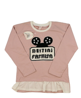 Nové růžové triko s flitry 