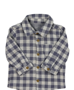 Fialová kostkovaná košile George