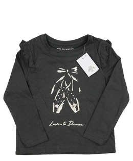 Nové šedé triko s volánky Primark 