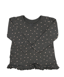 Šedé triko se srdíčky George