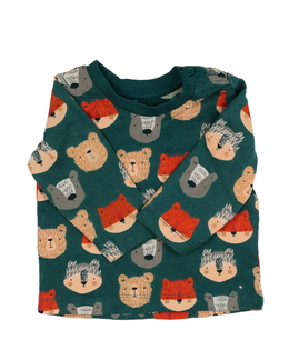 Zelené triko se zvířátky 