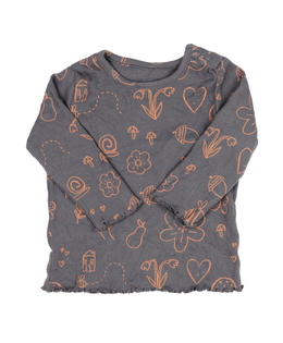 Šedé triko s obrázky George