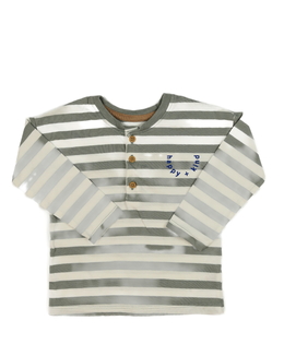 Bílo-šedé pruhované triko George