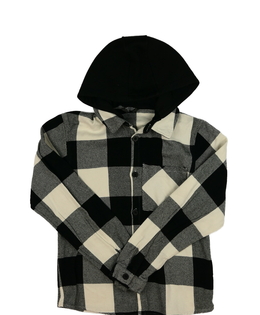 Kostkovaná košile s kapucí Primark 