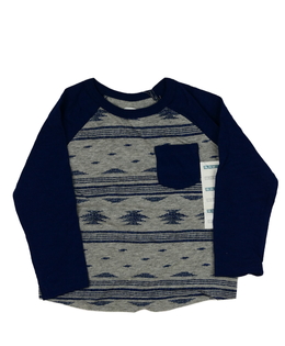 Nové šedo-modré triko 