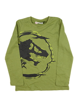 Zelené triko s dinosaurem 
