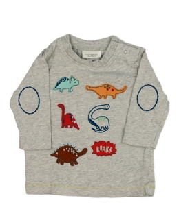 Šedé triko s dinosaury Next