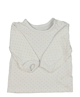 Bílé triko s modrými puntíky Nutmeg