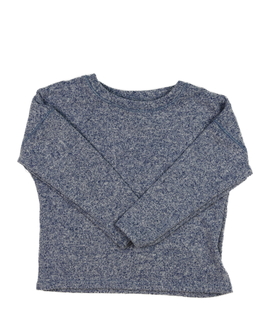 Modré melírované teplejší triko George