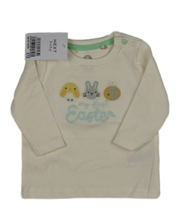 Nové krémové velikonoční triko Next