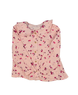 Růžová květinová košile Nutmeg