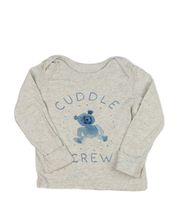 Šedé melírované triko s medvědem George