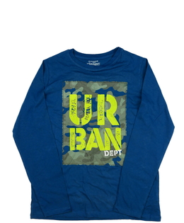 Modré triko s potiskem Primark 