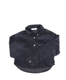 Tmavší crop košile Zara 