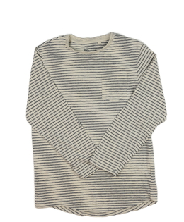 Bílé triko s modrými pruhy a kapsou Next