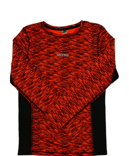 Oranžovo-černé sportovní triko 