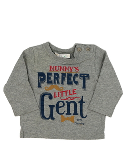 Šedé triko s nápisem M&Co