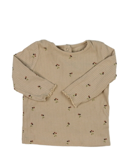 Hnědé květinové triko Next