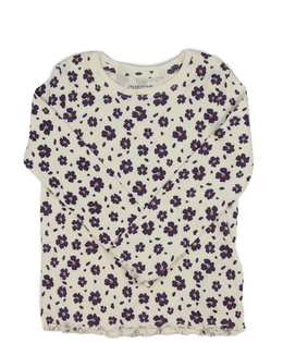 Krémové květinové triko Primark 